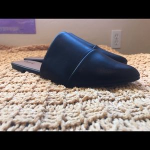 Super cute black mules